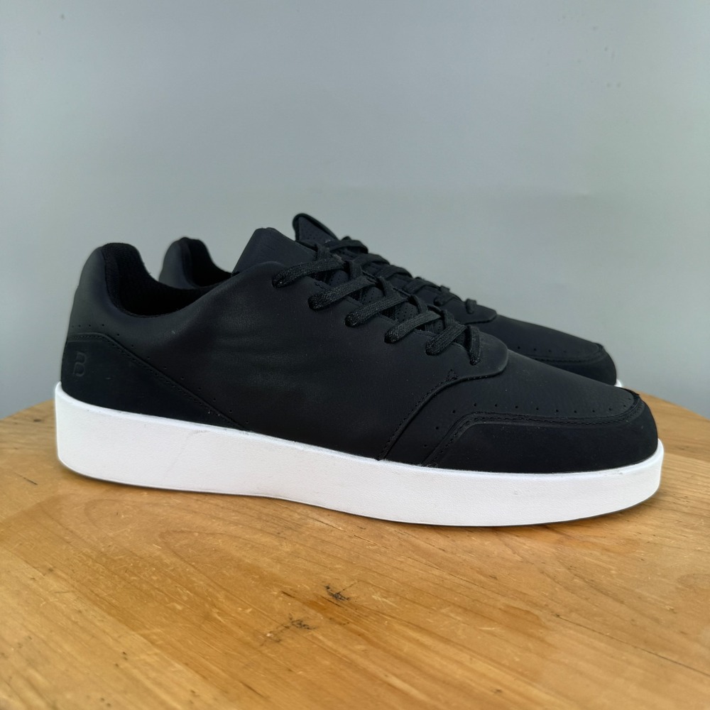 BYLT Executive Shoe Mens Size 12 Black Leather Premium Fashion Sneakers Tried On